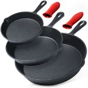 shumee Komplet litoželeznih ponv s silikonskim pokrovom CAST LINE 15 / 20 / 25 cm 3 kosi.