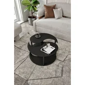 Hanah Home Set klub stolova Yin Yang 2, 2 komada, Crni