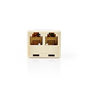NEDIS Telefonski Razdjelnik | 1x RJ-11 ž - 2x RJ-11 ž | Ivory