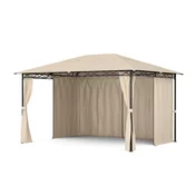 Blumfeldt Gazebo Mondo 3x4 s kovinskim okvirjem in 4 stranskimi stenami