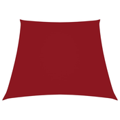 vidaXL Jedro protiv sunca od tkanine Oxford trapezno 2/4 x 3 m crveno