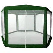 Northix Vrtni poslovni paviljonski šotor, 2x2x2 m, z mrežo proti komarjem, zelen, MultiGarden