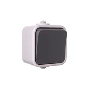 shumee Delfina Enojno hermetično stikalo IP44 sivo ŁNH-1D/30
