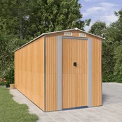 vidaXL Vrtna lopa svetlo rjava 192x523x223 cm pocinkano jeklo