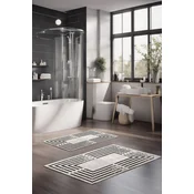 Lessentiel Maison Set Podloga za kupatilo CT-5090, Bež-crni