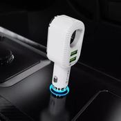 Bavin Auto punjac&sterilizator 36W PD QC3,0 2XUSB + kabl type-C bela