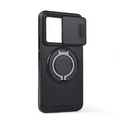 Maska za Xiaomi 14T CamShield Ring stand crna