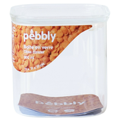 Kuhinjski kozarec za shranjevanje PKV-044, 800 ml, steklo, Pebbly