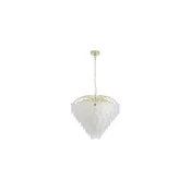 Searchlight 48970-10SB - Luster na lancu FEATHER 10xE14/60W/230V