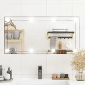 shumee vidaXL Stensko ogledalo z LED diodo, 40x80 cm, steklo, pravokotno