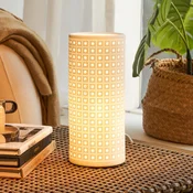 Namizna svetilka Pauleen PURE SUNKISS, bela, višina 27 cm, porcelan - Dnevna soba/jedilnica - Mladostno bivanje - bel mat - Keramika