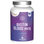 Essentials Biotin 10,000 mcg, 180 kapsula