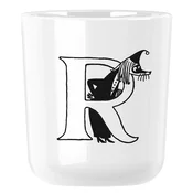 Plastični lonček MOOMIN ABC 200 ml, črka R, bela, RIG-TIG
