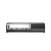 Vitrina za suši, Arktic, Priložene posode: 4x GN 1/3 (V) 40 mm, črna, 230 V/190 W, 426x1177x(V)296 mm