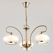 Luster na lancu ASTORIA 3xE27/15W/230V zlatna