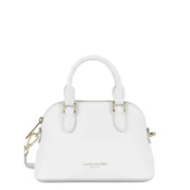 LANCASTER Paris Ročna torbica Lancaster Sac demi lune Zippé S Sierra Jia Blanc cassé bela