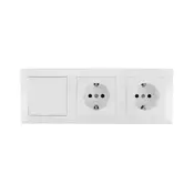 Aigostar - KOMPLET 2x kucna uticnica sa prekidacem 2x16A/250V SCHUKO