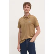 Polo Lacoste moški, rjava barva, DH5522