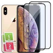 shumee 2x kaljeno steklo za Apple iPhone 11 PRO celozaslonski 5D steklo