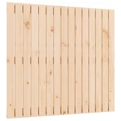 Vidaxl Stensko posteljno vzglavje 95,5x3x90 cm trdna borovina