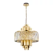 Luster na lancu MARGOT 9xE14/40W/230V, precnik 55 cm, zlatna
