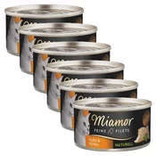 Miamor Feine Filets Naturell piščanec & buče 6 x 80 g