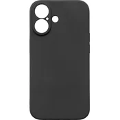 mobilNET silikonski ovitek iPhone 16 Plus, črn (Fiber)
