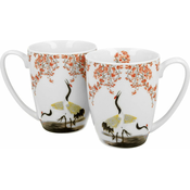 Duo Set 2 skodelic Žerjav, 380 ml, porcelan, v darilni embalaži, 5247