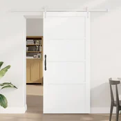 vidaXL Drsna vrata ORKDAL 93 x 202 cm Inženirski les Bela
