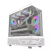 darkFlash Računalniško ohišje DarkFlash DS950 (belo) + 6 ventilatorjev