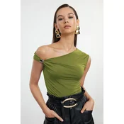 Trendyol Milla Ženska bluza Tprss24Bz00007, MaslinastoZelena