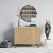 Hanah Home Komoda Piffa 100x82x35cm Hrast