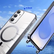 Overboard Ovitek za Samsung Galaxy S25+ Plus, Electro MagSafe, črn + vrvica za vstavljanje