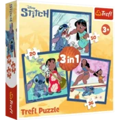 Trefl TREFL 3-v-1 sestavljanka Čas s Stitchom 34896