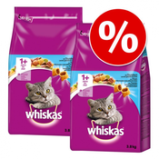 Varčno pakiranje: Whiskas 2 x 950 g / 1,9 kg / 3,8 kg - 1+ piščanec (2 x 3,8 kg)
