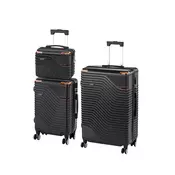 TraveLux Urban XIX set kofer na kotacima, crni