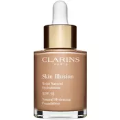Clarins Face Make-Up Skin Illusion posvjetljujući hidratantni puder SPF 15 nijansa 112 Amber 30 ml