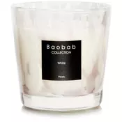 Baobab Pearls White mirisna svijeca 8 cm