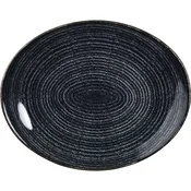 CHURCHILL Homespun Charcoal Black plitev krožnik, okrogel, ovalen, dolžina: 270 mm (12 kos)