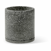 Temno siv cvetlični lonček Bonami Selection Terrazzo, o 34 cm