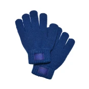 Childrens knitted gloves Royal