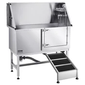 VEVOR Postaja za pranje psov 127x58x1495 cm srebrna