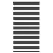 Zavjesa zebra crna 75x150 cm širina tkanine 70,9 cm poliester