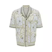 Only & Sons Pletena jopa ONSDUKE svetlo modra/siva/svetlo siva