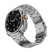 Kovinski pas Techsuit W063 za Samsung Galaxy Watch Ultra 47mm/Galaxy Watch Ultra 2 - srebrn