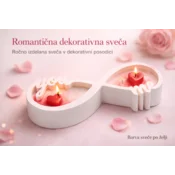 Dekorativna sveča v posodici “neskončnost”