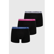 Bokserice Karl Lagerfeld 3-pack za muškarce, boja: crna