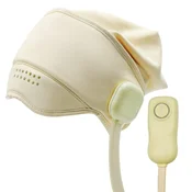 INF Ogrevalna masažna kapa za glavo in oči, polnilna 2500mAh Beige, (5000298840)