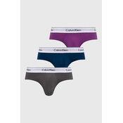 Slip gacice Calvin Klein Underwear 3-pack za muškarce, boja: ljubicasta