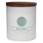 Colonial Candle Svíčka dekorativní válec , Bazalka a máta, 453 g